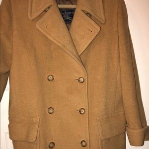 Vintage Burberrys Women Peacoat Lambswool Double